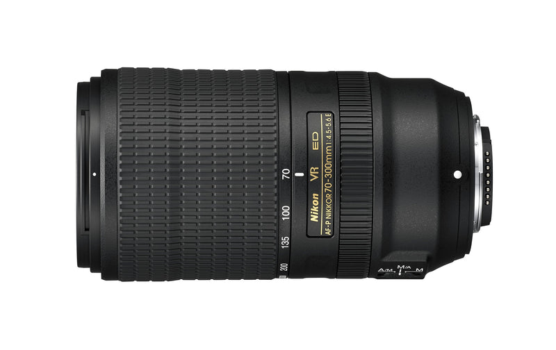 Nikon AF-P NIKKOR 70-300mm f/4.5-5.6E ED VR f/34-8 Fixed Zoom Digital SLR Camera Lens, Black