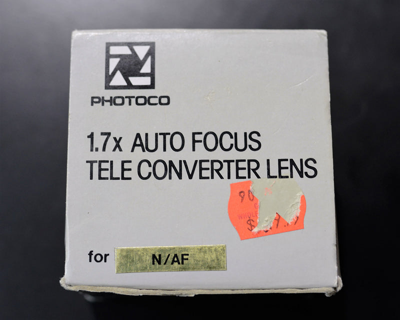 PhotoCO 1.7x Auto Focus Tele - Converter Lens for Nikon N/AF (ONLY for 35mm Film SLR Camera's Nikon Mount)
