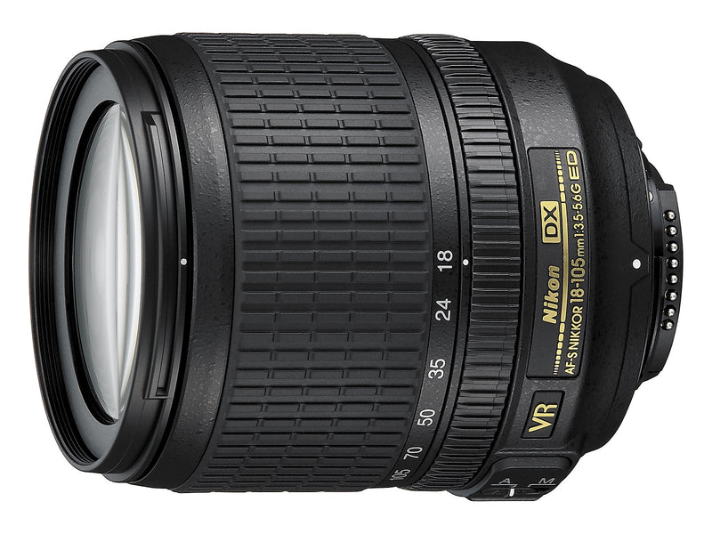 Nikon AF-S DX NIKKOR 18-105mm f/3.5-5.6G ED Vibration Reduction Zoom Lens with Auto Focus for Nikon DSLR Cameras -