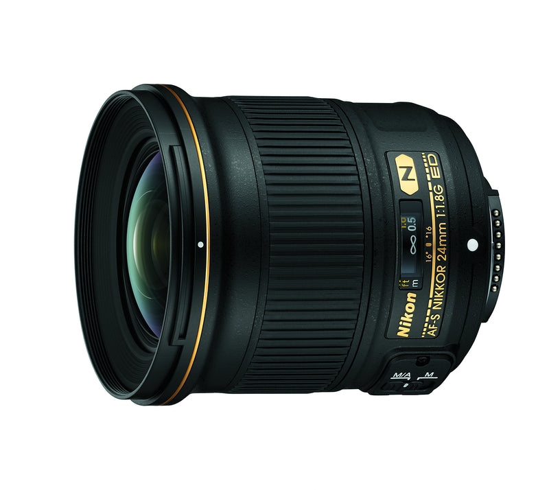Nikon AF-S FX NIKKOR 24mm f/1.8G ED Fixed Lens with Auto Focus for Nikon DSLR Cameras