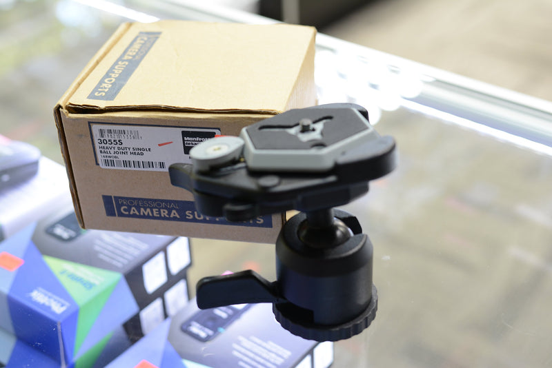 Manfrotto (3055s) Heavy Duty Single Ball Joint Head (Comparable-Equivalent to Manfrotto/Bogen 168WOBL or 168 Head)