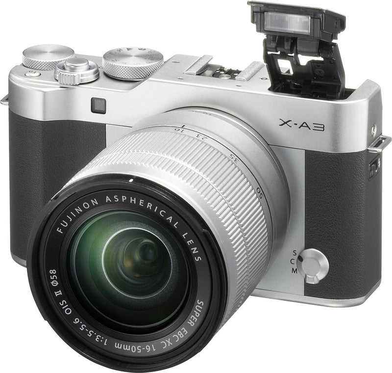 Fujifilm X-A3 Mirrorless Camera XC16-50mm F3.5-5.6 II Lens Kit - Silver