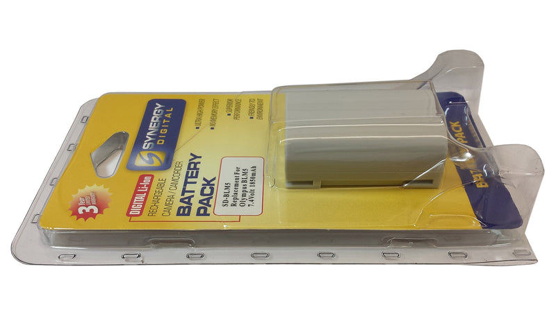 SDBLM5 Rechargeable Lithium-Ion Replacement Battery Pack - (1850 mAh 7.4V) - Replacement Battery For Olympus SD-BLM-05 Rechargeable Battery