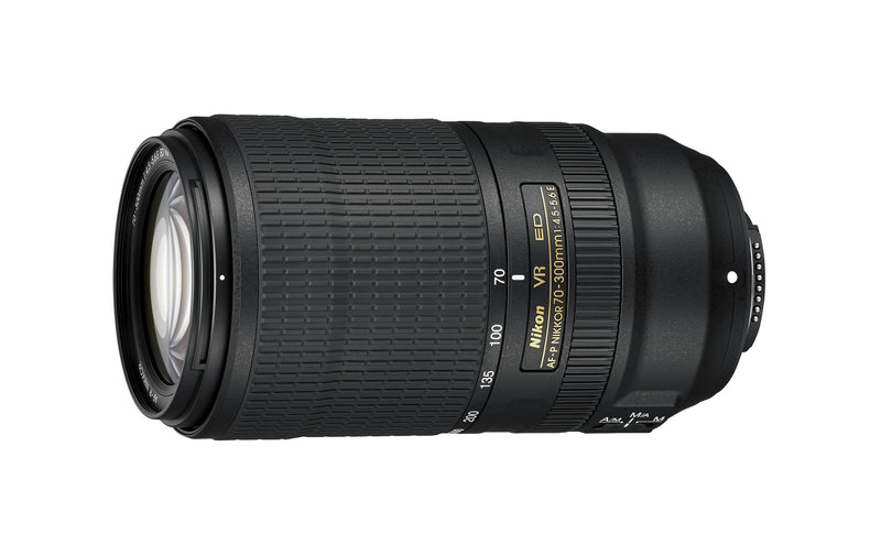 Nikon AF-P NIKKOR 70-300mm f/4.5-5.6E ED VR f/34-8 Fixed Zoom Digital SLR Camera Lens, Black