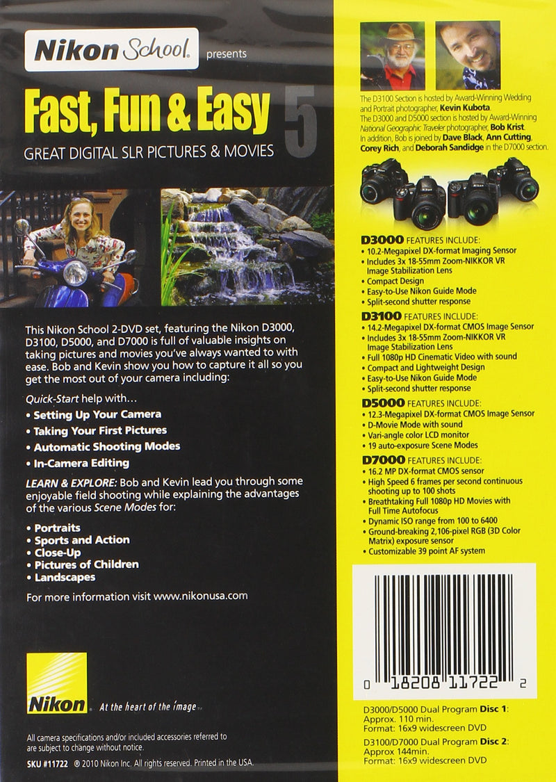 Nikon School Fast, Fun & Easy V DVD (D3000,D3100, &D5000)