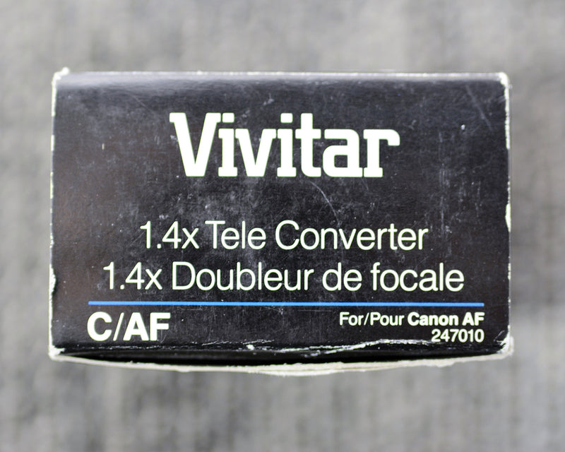 Vivitar 1.4x Tele - Converter C/AF for Canon AF (ONLY for 35mm Film SLR Camera's Canon Mount)