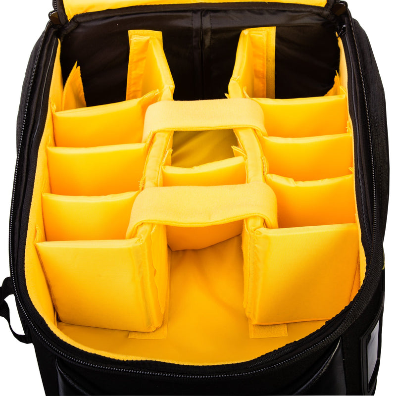 PhotoSEL Camera Roller Bag Case for SLR DSLR Lens, 17-Inch Laptop, Carry-On Compatible, Any-Weather Cover, Convertible Backpack, BG504