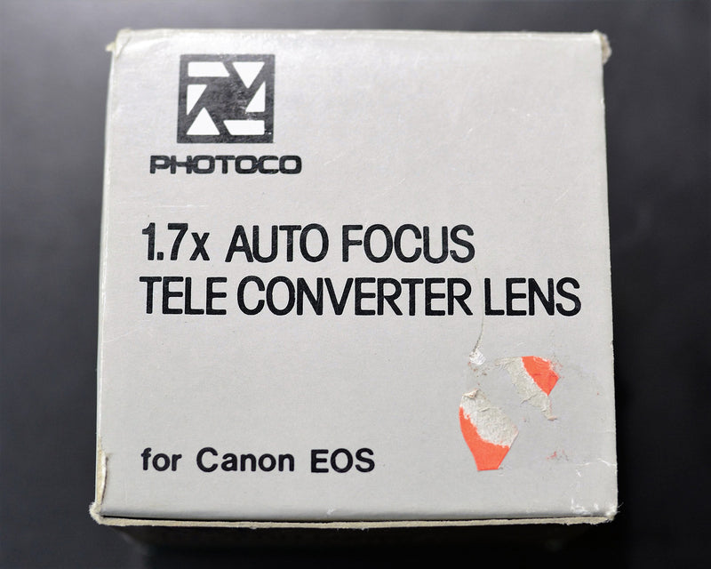 PhotoCO 1.7x Auto Focus Tele - Converter Lens for Canon EOS (ONLY for 35mm Film SLR Camera's Canon Mount)
