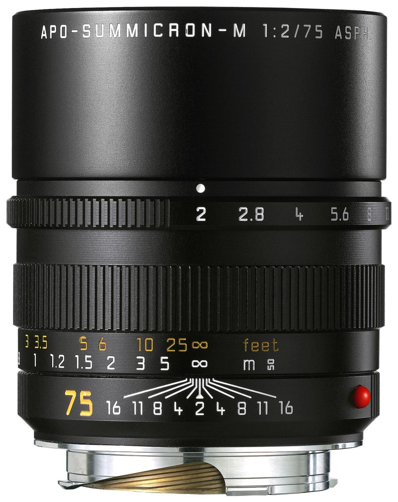 Leica 75mm f/2 Summicron-M Aspherical Manual Focus Lens for M System (11637)