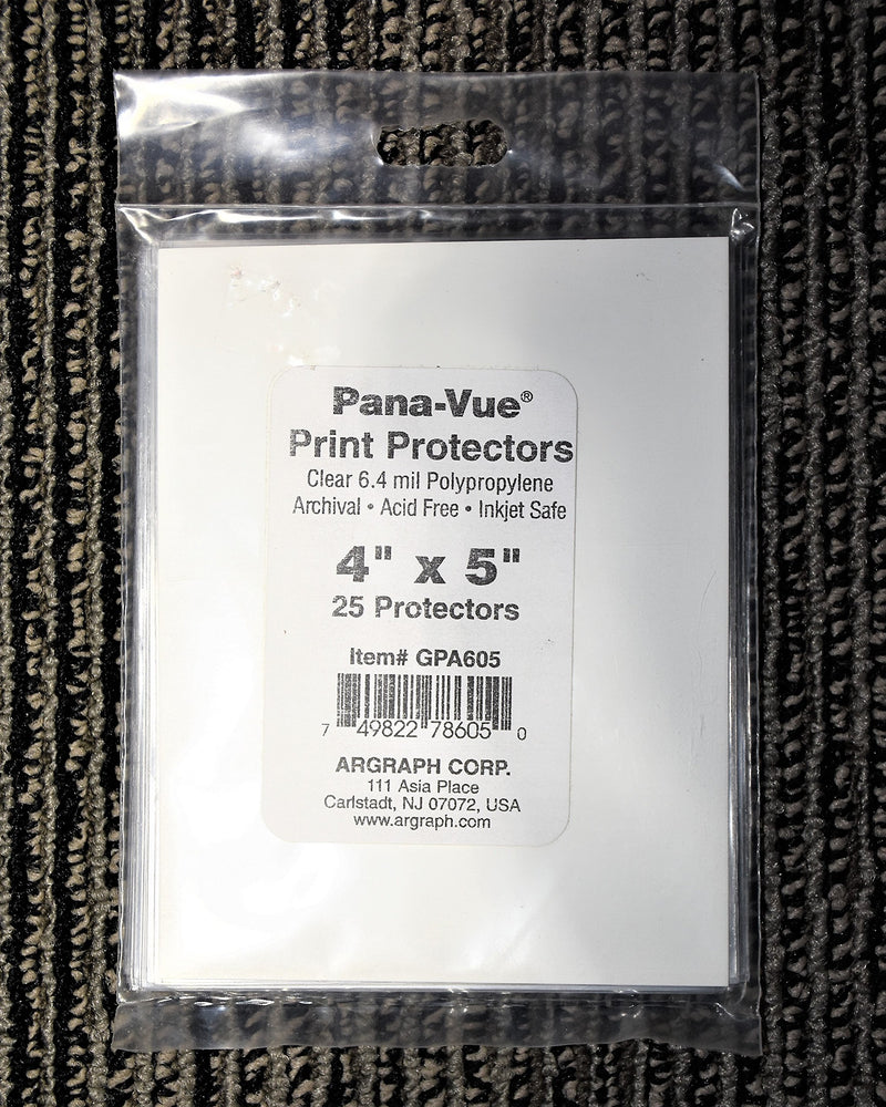 Pana-Vue Archival Print Protectors 4x5 25Sheets