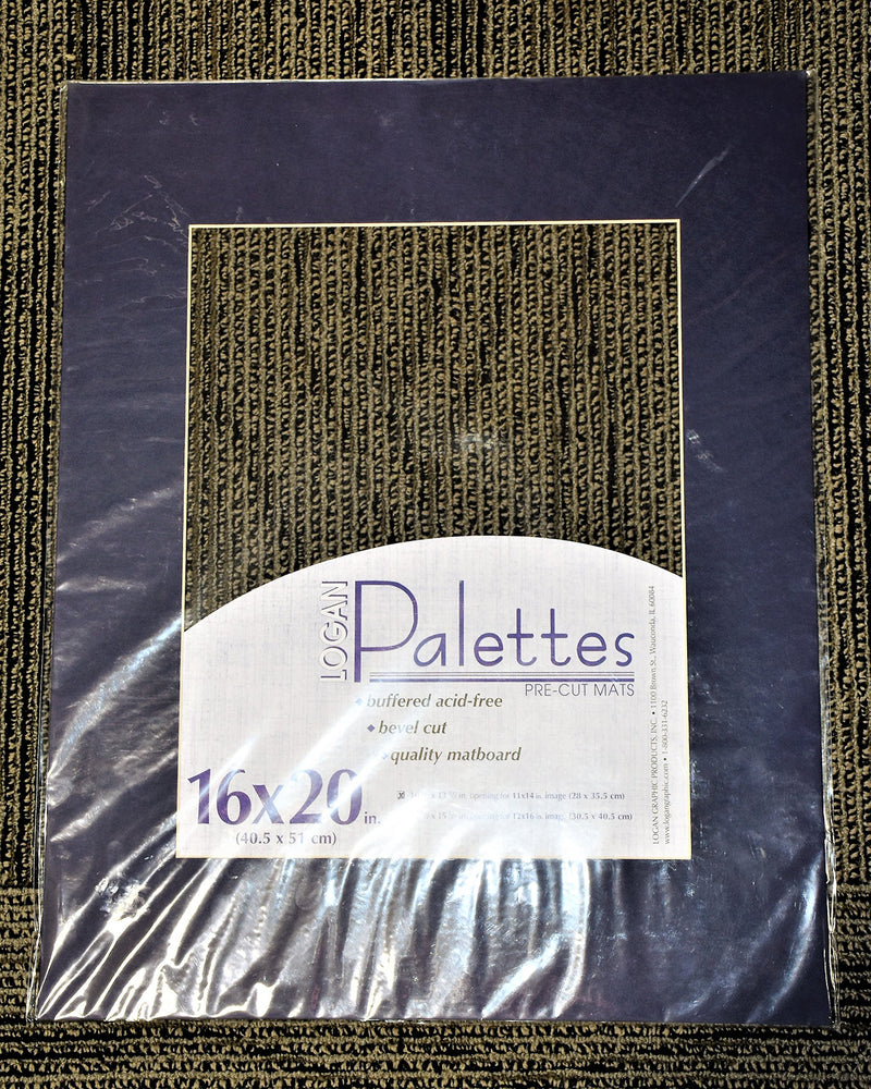Logan Graphic Palettes Pre-Cut Mats 16x20 in (Midnight Blue) Older Version