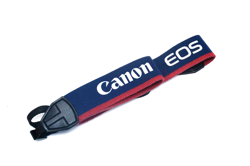 Canon Vintage Blue & Red Camera Wide Neck Strap