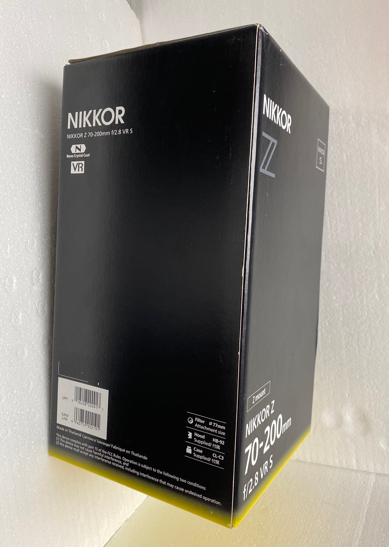 Nikon Z 70-200mm f/2.8 VR S NIKKOR Lens (Nikon Z) - Open Box