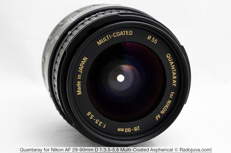 Quantaray AF 28-90mm f/:3.5-5.6 Aspherical Macro Lens Nikon Mount - Used