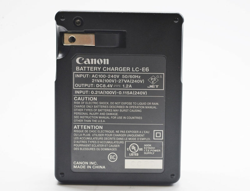 Canon LC-E6 Charger for LP-E6, LP-E6N, LP-E6NH Battery's