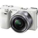 Sony Alpha a6000 Mirrorless Digital Camera with 16-50mm Lens - White