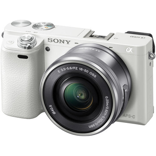 Sony Alpha a6000 Mirrorless Digital Camera with 16-50mm Lens White