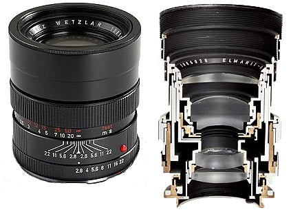 Leica ELMARIT-R 90mm f/2.8 3 CAM Lens - Used