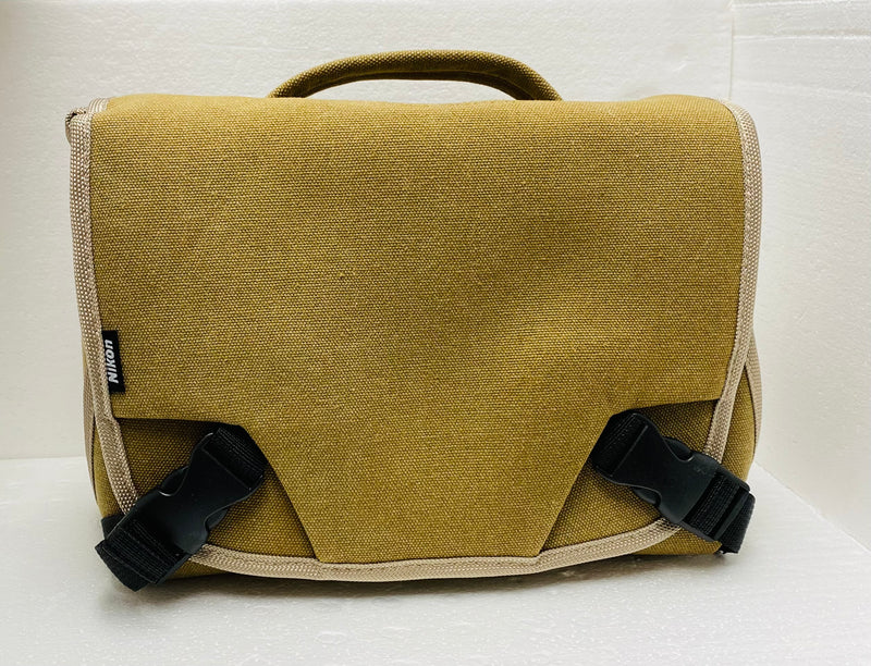 Nikon Deluxe Digital SLR Camera Canvas Gadget Bag (Beige Tan)