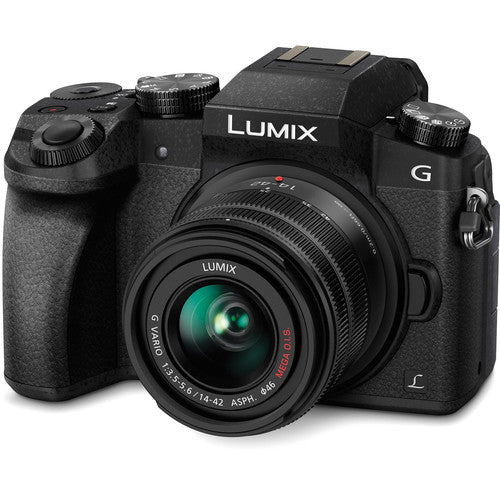 Panasonic Lumix G7 Mirrorless Camera with 14-42mm Lens (Black)