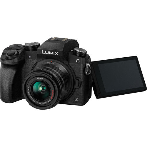 Panasonic Lumix G7 Mirrorless Camera with 14-42mm Lens (Black)