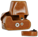 Camson Leather Case for Canon PowerShot SX70, SX60, SX50, SX40 (Coffee)