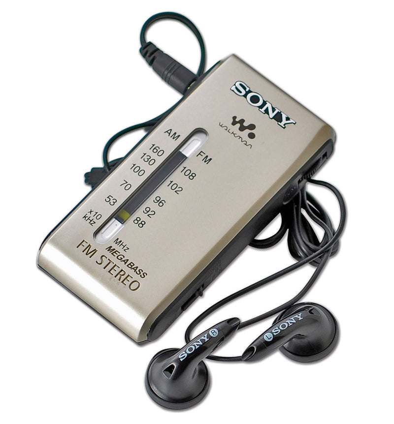 Sony SRF-S84 FM/AM Super Compact Radio Walkman (Silver/Gold)