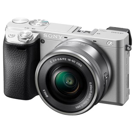 Sony Alpha a6300 Mirrorless Digital Camera with 16-50mm Lens (Silver)