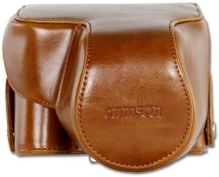 Camson Leather Case for Canon PowerShot SX70, SX60, SX50, SX40 (Coffee)