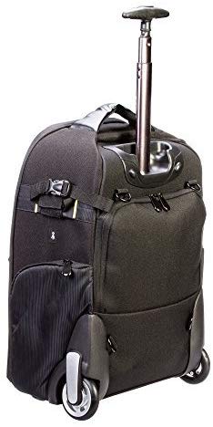 Camson Convertible Rolling Backpack for SLR Cameras Lenses Flashes & 17" Laptop/Tablet