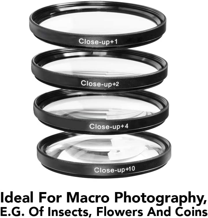 Zeikos 58mm Close-Up Filter Set (+1 +2 +4 +10 Macro)