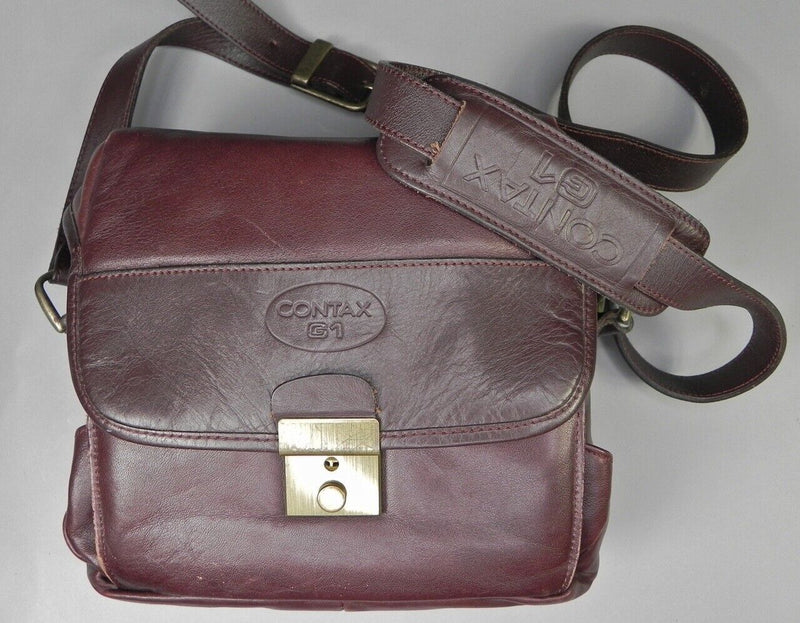 Contax G Series Leather Case with Neck Strap Brown - Used