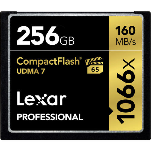 Lexar 256GB Professional 1066x CompactFlash Memory Card (UDMA 7)