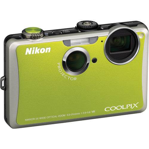 Nikon Coolpix S1100pj Digital Camera (Green)