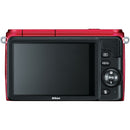 Nikon 1 S1 Mirrorless Digital Camera with 11-27.5mm Lens (Red)