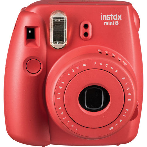 Fujifilm Instax Mini 8 Instant Film Camera - Raspberry