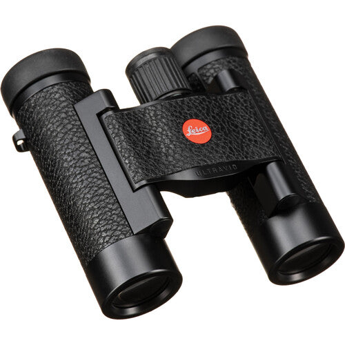 Leica 8x20 Ultravid Blackline Binoculars (Black with Black Leather)