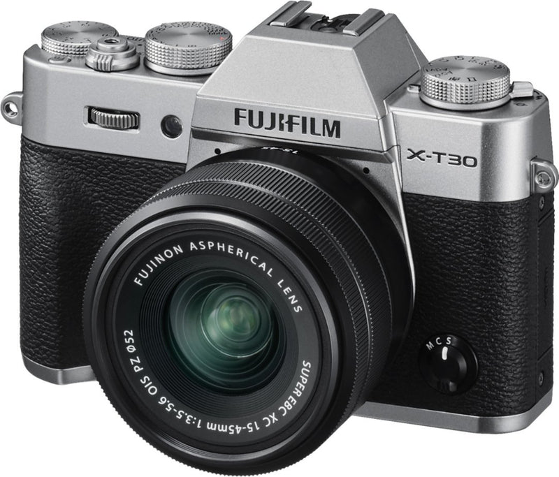 Fujifilm X-T30 Mirrorless Camera with 15-45mm Lens (Charcoal Silver) Open Box