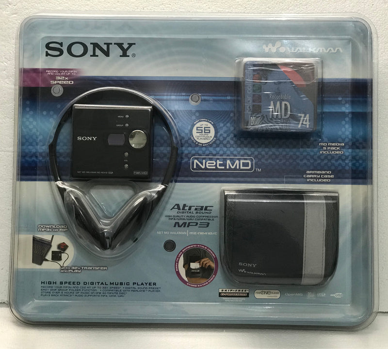 Sony MZ-NE410 High Speed Net MD Walkman Player/Recorder Limited Edition Bonus Pack-Camera Wholesalers