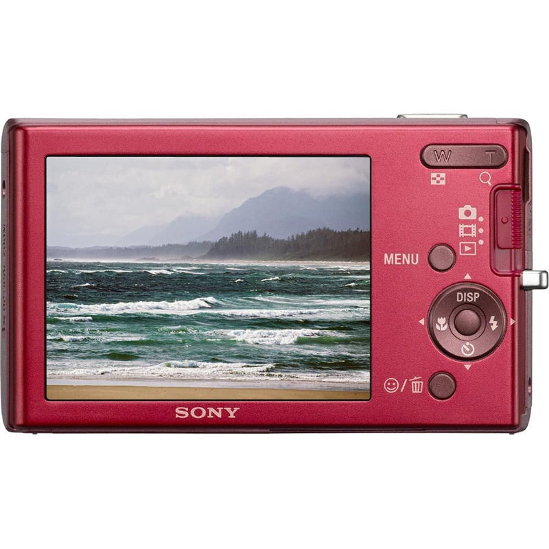 Sony Cyber-shot W180 Digital Camera (Red)-Camera Wholesalers