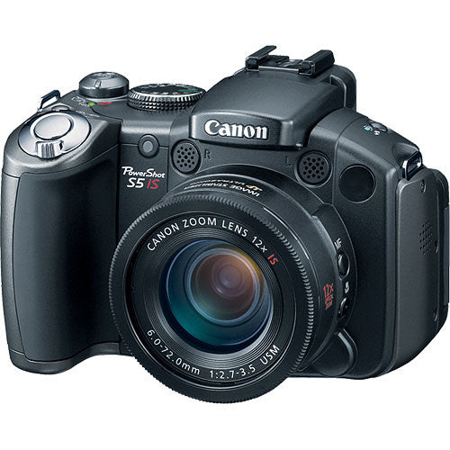 Canon PowerShot S5 IS デジタルカメラ ブラック 動作確認済 Canon Powershot S5 IS Digital Camera | Camera Wholesalers
