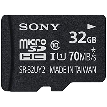 Sony 32GB Class 10 UHS-1 microSDHC Memory Card with SD Adapter