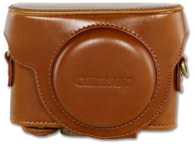 Camson Leather Case for Sony Cyber-Shot DSC-RX100's Series (Light Brown)