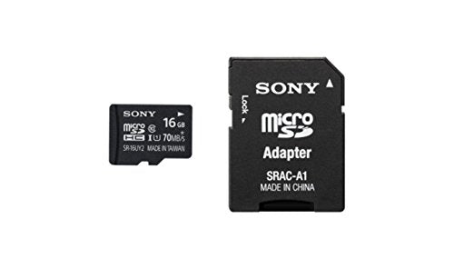 Sony 16GB Class 10 UHS-1 microSDHC Memory Card with SD Adapter