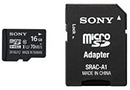 Sony 16GB Class 10 UHS-1 microSDHC Memory Card with SD Adapter