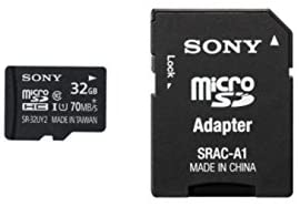 Sony 32GB Class 10 UHS-1 microSDHC Memory Card with SD Adapter