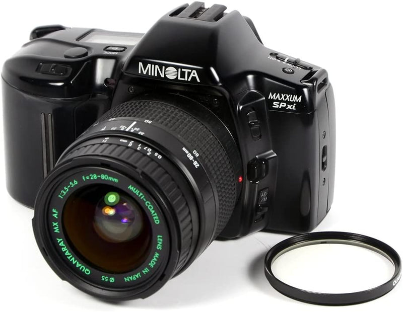Minolta Maxxum SPxi SLR 35mm with AF 28-80mm Lens & AF Flash 2000xi