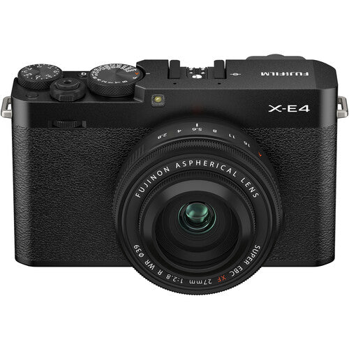 FUJIFILM X-E4 Mirrorless Digital Camera with XF 27mm f/2.8 R WR Lens - Black