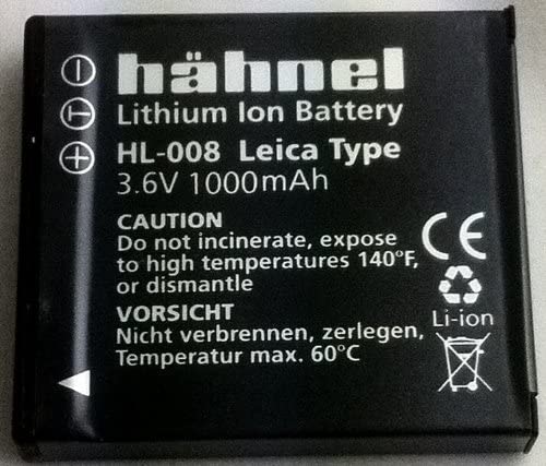 HAHNEL HL-008 Lithium Ion Battery (DMW-BCE10, BP-DC6, CGA-S008)