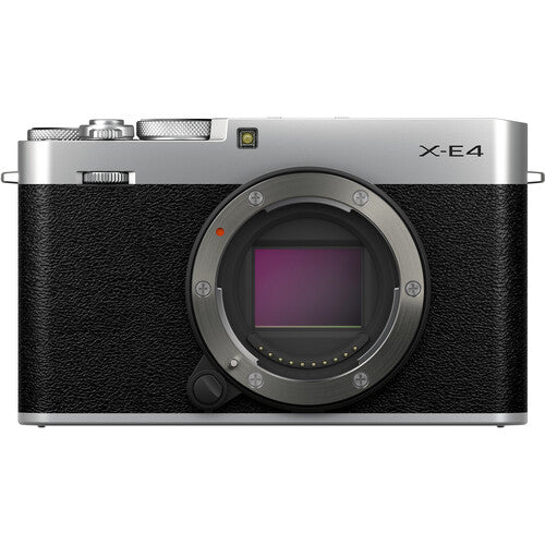 FUJIFILM X-E4 Mirrorless Digital Camera Body - Silver